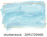 blue watercolor banner with... | Shutterstock .eps vector #2091720400