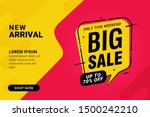big sale discount banner... | Shutterstock .eps vector #1500242210