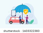car insurance design concept... | Shutterstock .eps vector #1603322383
