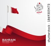 bahrain national day... | Shutterstock .eps vector #1869305473