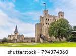A View Of Rochester Castle And...