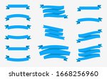 banner vector icon set blue... | Shutterstock .eps vector #1668256960