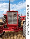 Small photo of Tarrant Hinton.Dorset.United Kingdom.August 25th 2022.A restored International Harvester 523 utility tractor is on display at the Great Dorset Steam Fair