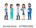 group of doctors and medical... | Shutterstock .eps vector #1470822686