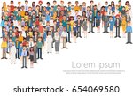 group of business people big... | Shutterstock .eps vector #654069580