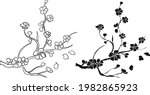 branch of cherry blossom on... | Shutterstock .eps vector #1982865923