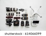 Equipment of a modern photographer with a drone