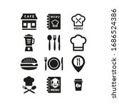 restaurant and cafe icons set... | Shutterstock .eps vector #1686524386