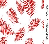 Vector Palm Tree Red Pattern...