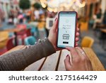 BNPL Buy now pay later online shopping service on smartphone. Online shopping. Paying after delivery. Complete the payment after purchase at no added cost. Payment after credit check. Easy way to shop