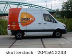 Post.nl Company Van At Diemen...