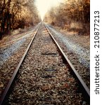 Train Tracks In Autumn