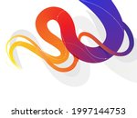 dynamic abstract colorful curvy ... | Shutterstock .eps vector #1997144753
