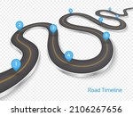 winding 3d road concept on a... | Shutterstock .eps vector #2106267656