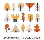 forest trees set  color... | Shutterstock .eps vector #1903723426