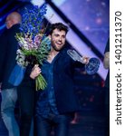 Small photo of Tel Aviv, Israel – MAY 18, 2019: Duncan Laurence, representing The Netherlands,on stage after winning the Eurovision song contest 2019.