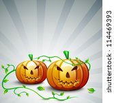 halloween background with scary ... | Shutterstock .eps vector #114469393