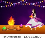 festival celebration background ... | Shutterstock .eps vector #1271362870