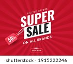 super sale poster or banner... | Shutterstock .eps vector #1915222246