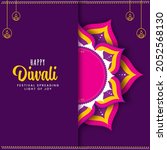 happy diwali celebration... | Shutterstock .eps vector #2052568130