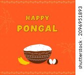 happy pongal celebration poster ... | Shutterstock .eps vector #2096951893