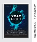 trap night party template ... | Shutterstock .eps vector #414632539