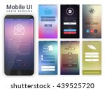 material design ui  ux and gui... | Shutterstock .eps vector #439525720