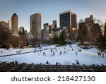 Winter Scene In Central Park ...