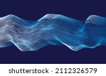 abstract blue stripes smoothly... | Shutterstock .eps vector #2112326579
