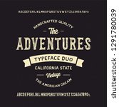 "the adventures". handcrafted... | Shutterstock .eps vector #1291780039