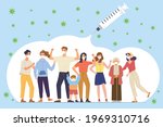 herd immunity  group of diverse ... | Shutterstock .eps vector #1969310716