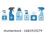 disinfection. hygiene. hand... | Shutterstock .eps vector #1681915279
