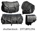 Black Leather Motorcycle Bags....