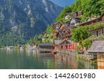 Beautiful exploration tour along the Hallstaetter lake on a summer day. - Hallstatt/Austria. 