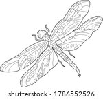 zentangle doodle patterned... | Shutterstock .eps vector #1786552526