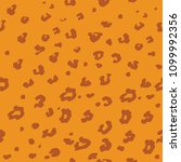 seamless leopard pattern vector | Shutterstock .eps vector #1099992356