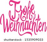 lettering in german merry... | Shutterstock .eps vector #1535909033