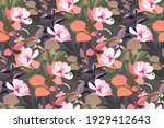 vector floral seamless pattern. ... | Shutterstock .eps vector #1929412643