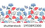 art floral vector seamless... | Shutterstock .eps vector #1953892300