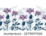 vector floral seamless pattern  ... | Shutterstock .eps vector #2079097030