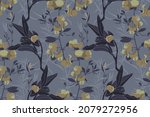 vector floral seamless pattern. ... | Shutterstock .eps vector #2079272956