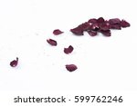 Old Dried Red Roses Isolated...