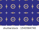 seamless pattern with symmetric ... | Shutterstock . vector #1543584740