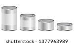 tin can set vector design... | Shutterstock .eps vector #1377963989