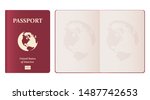 Realistic Passport Vector...