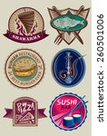 restaurant label collection ... | Shutterstock .eps vector #260501006