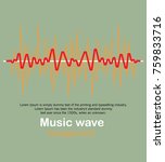 sound wave illustration. | Shutterstock .eps vector #759833716