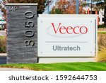 Small photo of Veeco Ultratech sign at Silicon Valley campus of Veeco Instruments, Inc. an American manufacturing company - San Jose, CA, USA - 2019