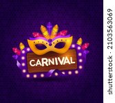 carnival logo vector. carnival... | Shutterstock .eps vector #2103563069