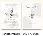 wedding invitations save the... | Shutterstock .eps vector #1494771083